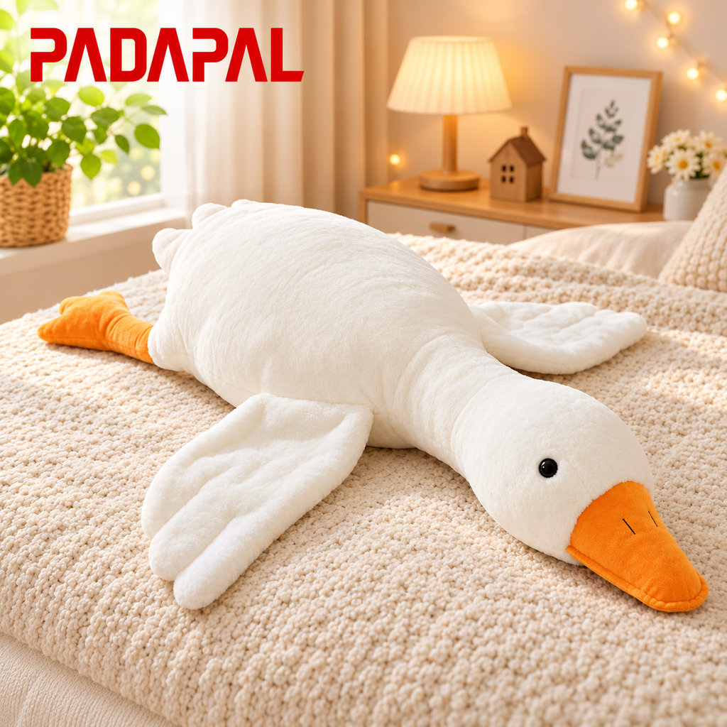40-Inch Large Goose Plush – Ultra Soft & Cuddly Stuffed Animal Pillow.