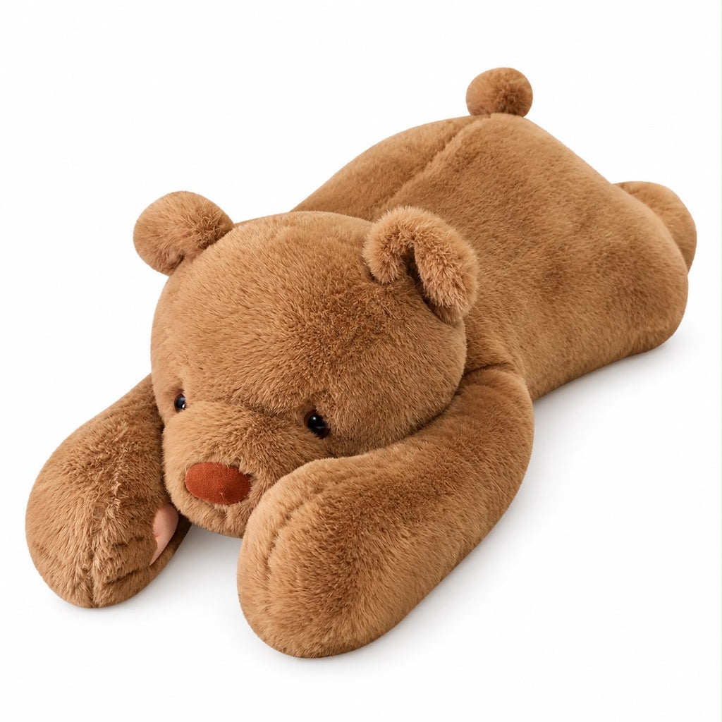 40-Inch Large Bronze Teddy Bear Plush – Ultra Soft & Cuddly Body Pillow.